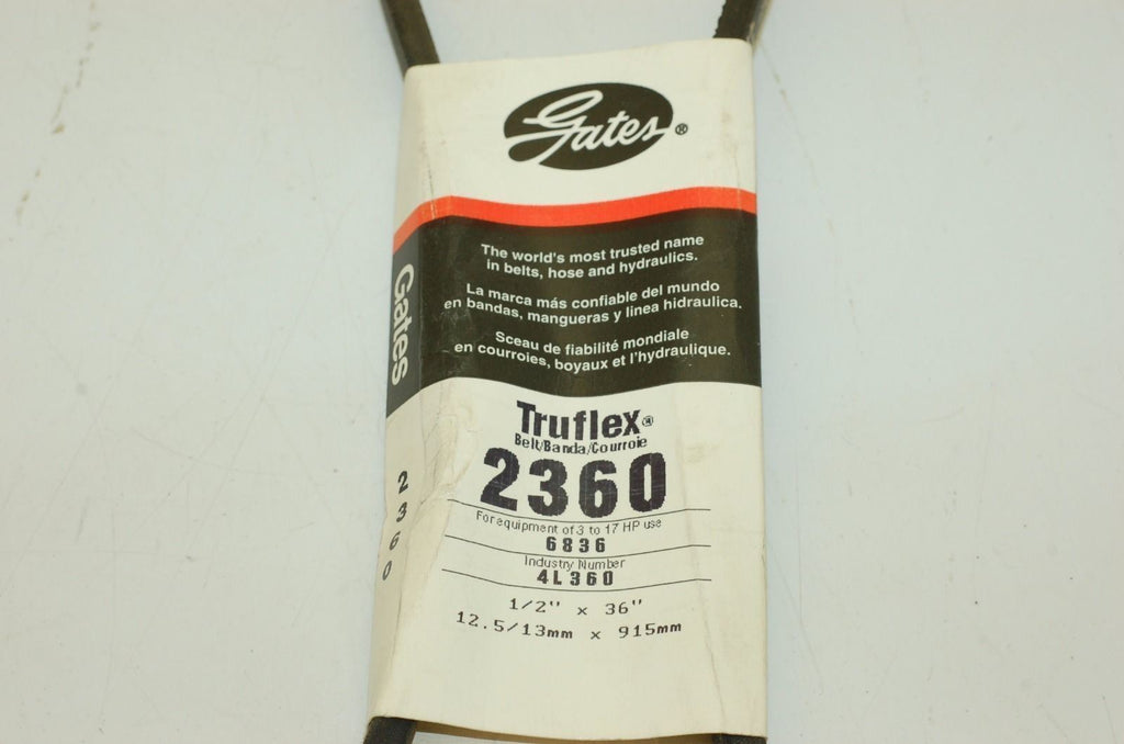 Gates Truflex 2460 Belt, 1/2" x 36" - Lot of 13