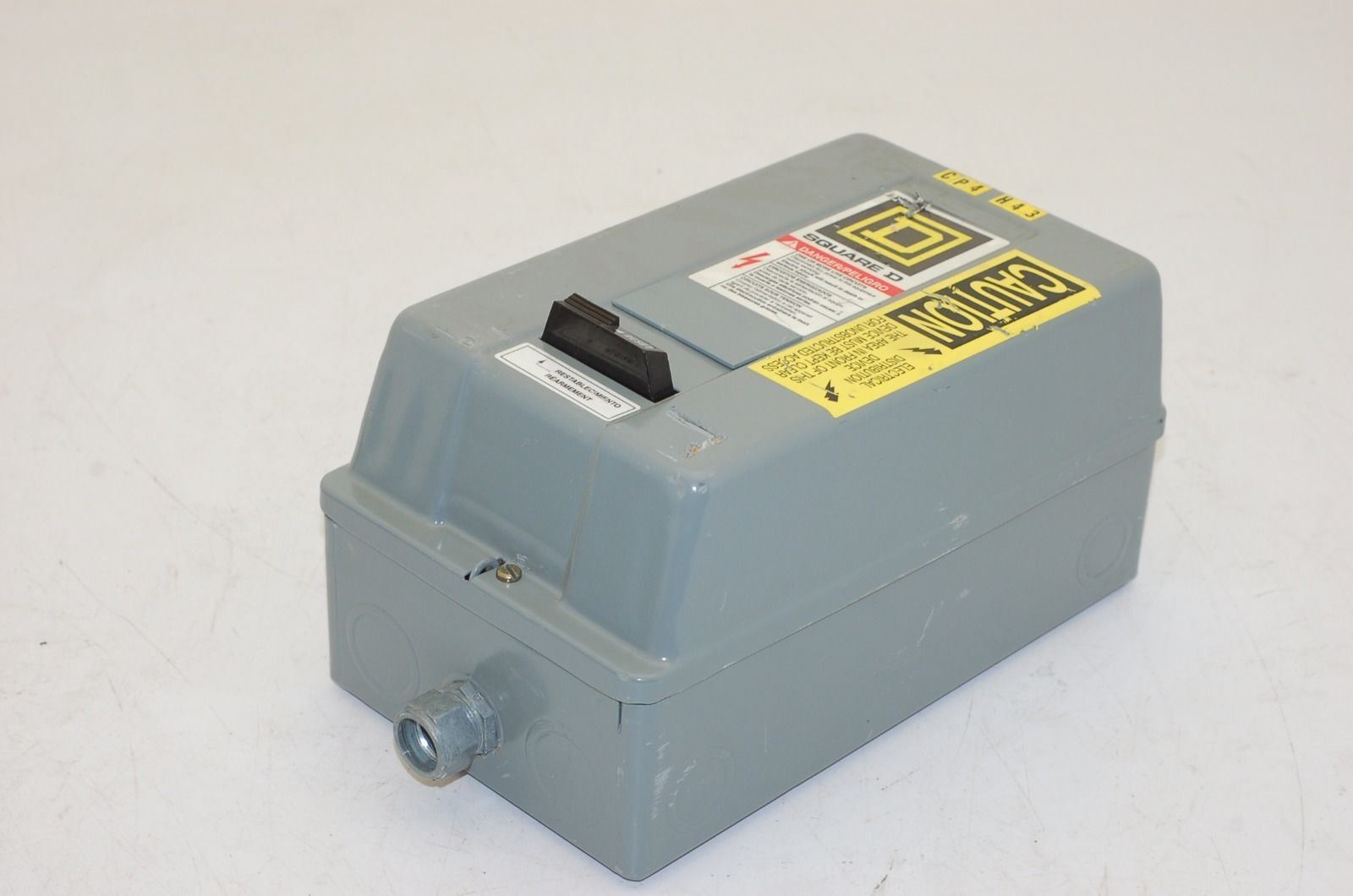 Square D Size 00 Starter 8536SAG11 Ser. B, 600V max, 50/60Hz, 1HP