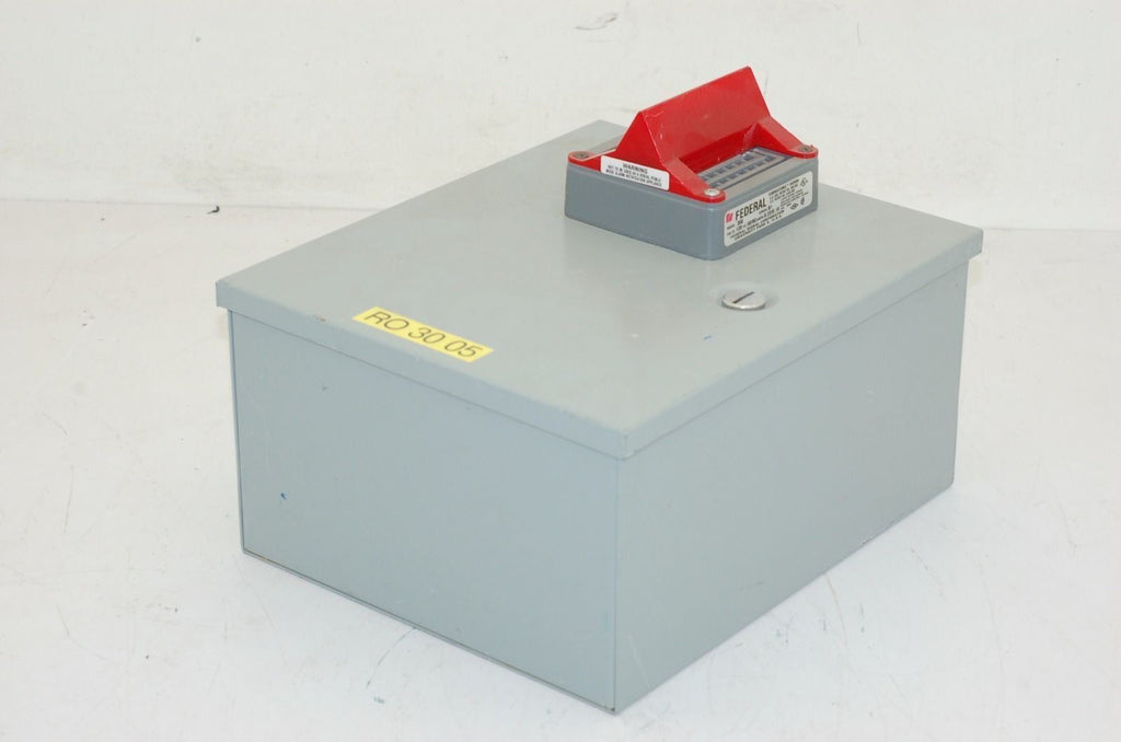 Hoffman A-12N106 Enclosure 12" x 10" x 6" w/ Federal Vibratone 350 Horn 120V (C)