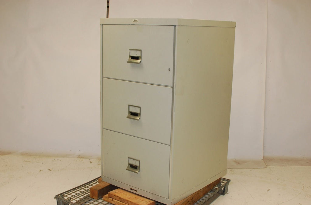 Victor Class 150 Fire Resistant 3-Drawer Storage Cabinet, 29.5"W x 33.5"D x 54"H