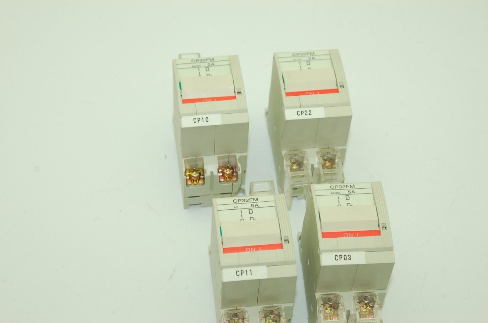 Fuji Electric CP32FM 2-Pole Circuit Breakers: 2@ 2A & 2@ 5A