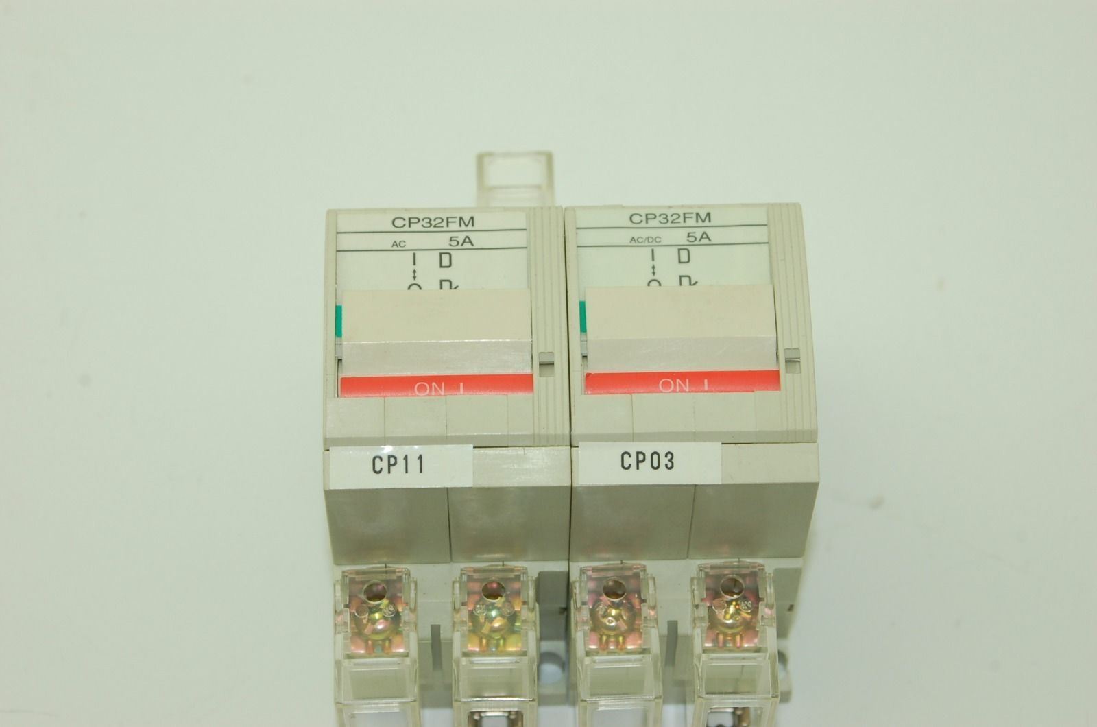 Fuji Electric CP32FM 2-Pole Circuit Breakers: 2@ 2A & 2@ 5A