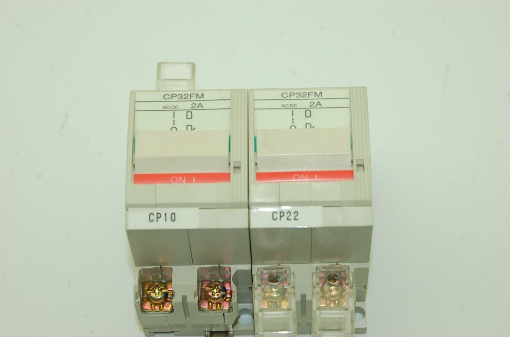 Fuji Electric CP32FM 2-Pole Circuit Breakers: 2@ 2A & 2@ 5A