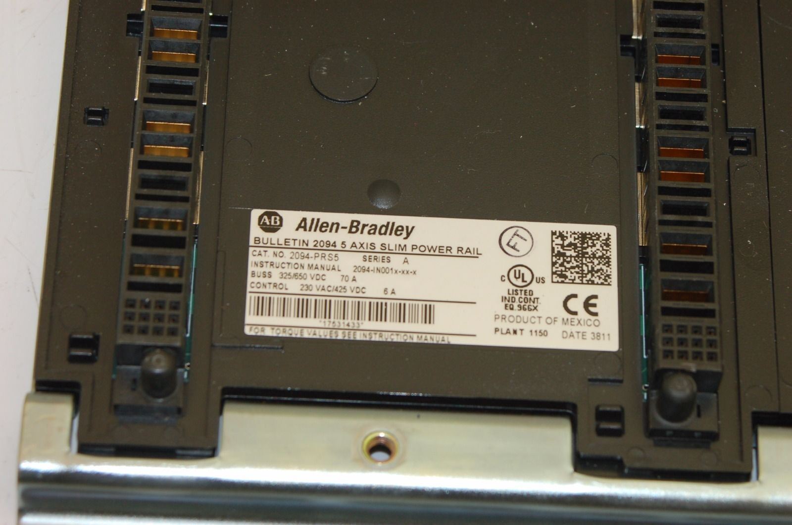 Allen Bradley 5-Axis Slim Power Rail 2094-PRS5