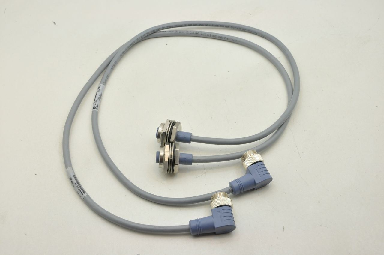 Turck Bus Stop Sensor Cable WSM RKFPV 5711-1M 5-PIN Male Female 250V 4A Lot of 2