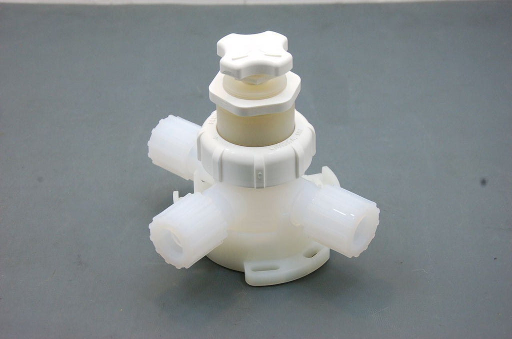 Entegris Fluoroware D8-3Q-12F-3 Manual 3-Way Valve 1/4 Turn 1/2" Orifice - NIB