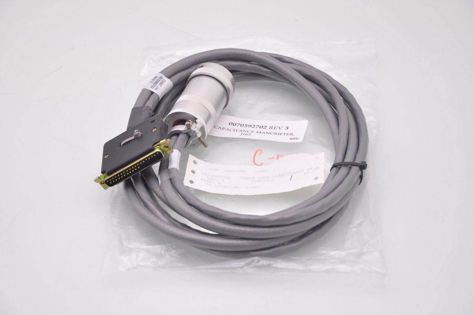 MKS ITT Cannon Capacitance Manometer Cable 0070592702