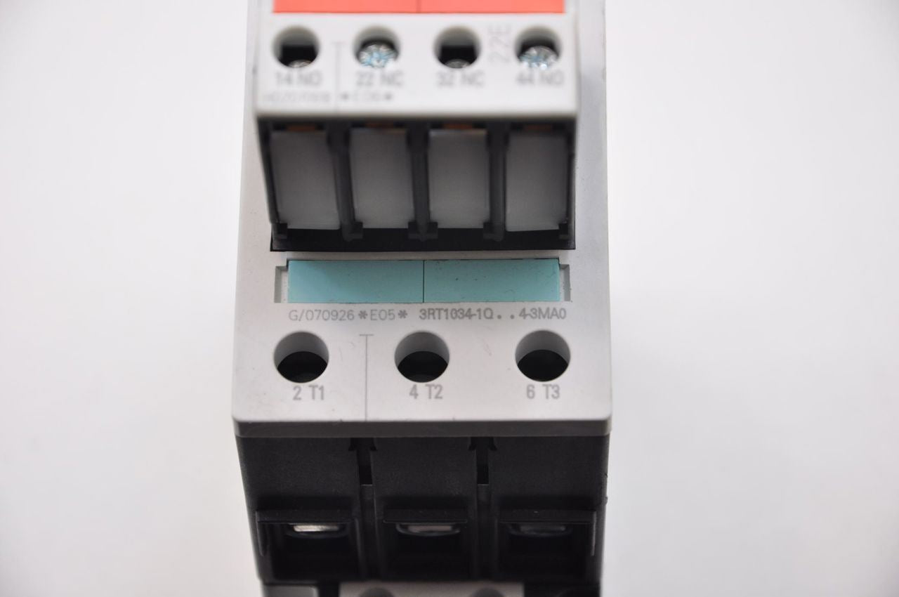 Siemens 3RT1034-1QB44-3MA0 24VDC Coil Magnetic Contactor