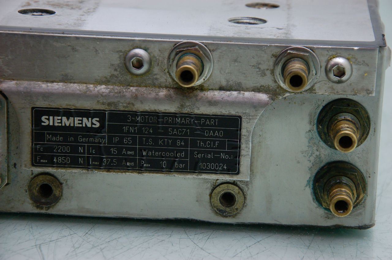 Siemens Sinamic  Magnetic Linear Motor Primary Part  1FN1 124-5AC71-0AA0