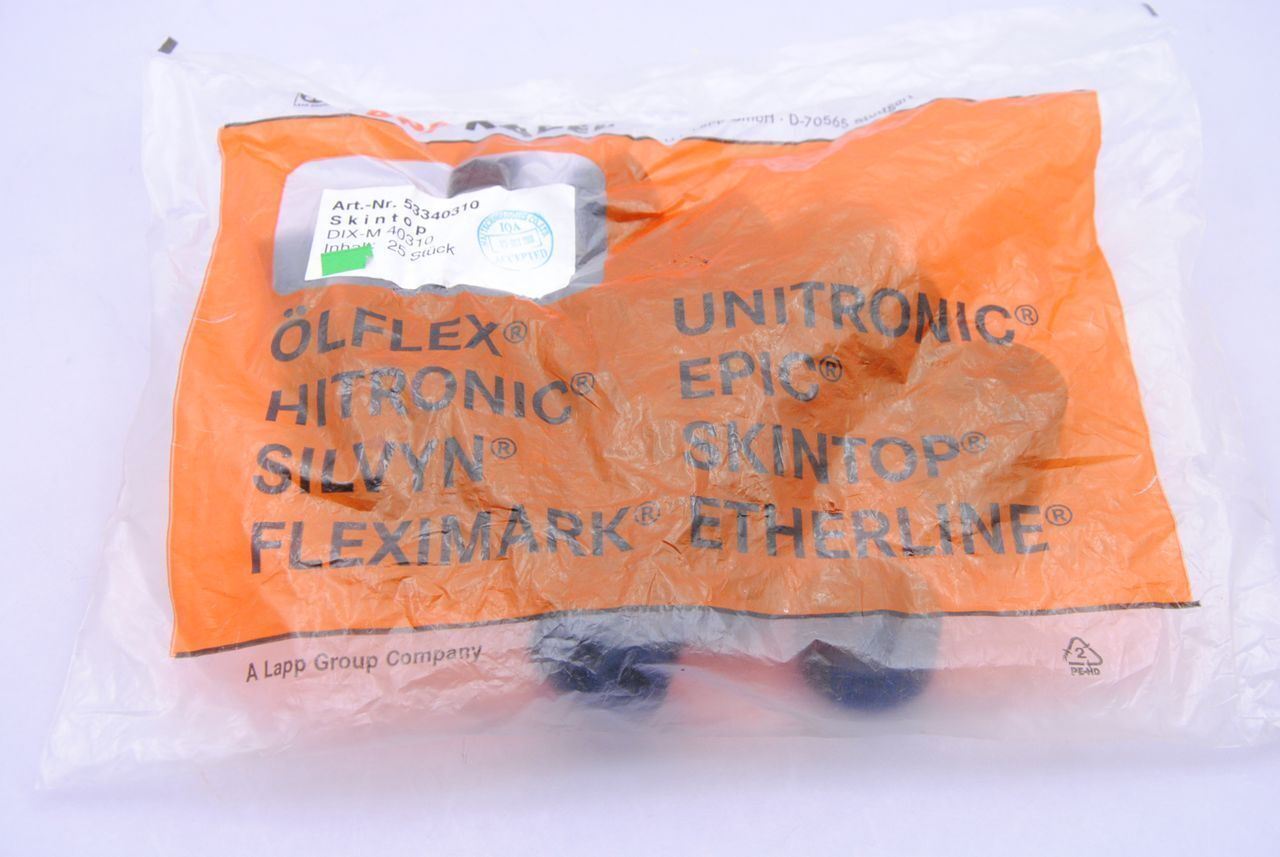 25 Lapp 53340310 Skindicht DIX-M 40310 3-Hole Strain Relief Bushings 33mm, 10mm