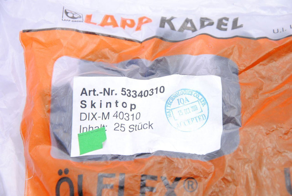 25 Lapp 53340310 Skindicht DIX-M 40310 3-Hole Strain Relief Bushings 33mm, 10mm