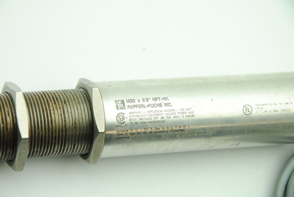 Pepperl Fuchs M30 x 1/2" NPT-HA Proximity Sensor