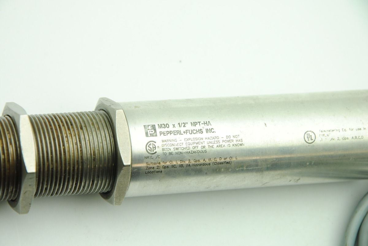 Pepperl Fuchs M30 x 1/2" NPT-HA Proximity Sensor