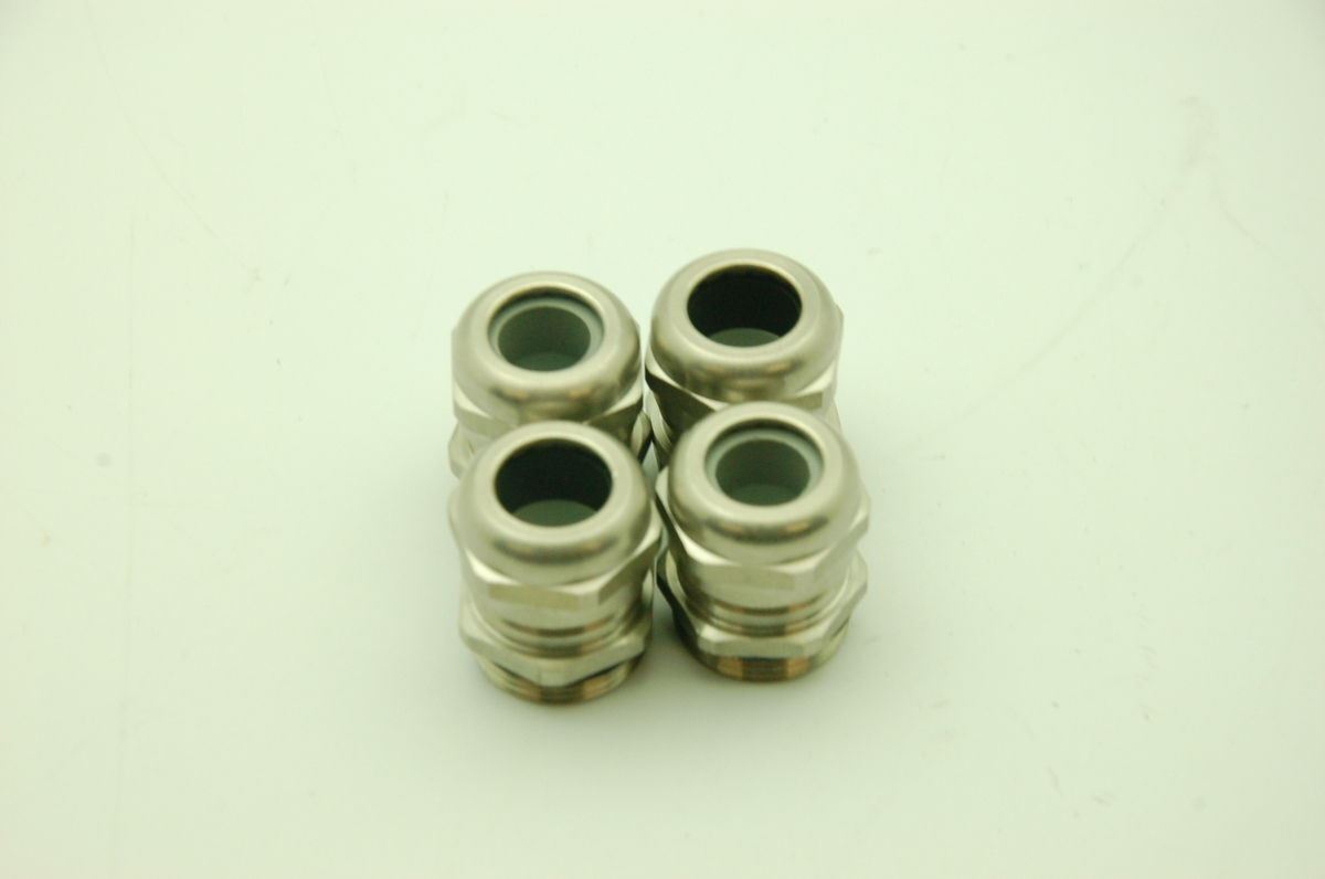 Sealcon Strain Relief - Nickel Plated Brass, Dome Fitting, NPT Thread Lot of 4