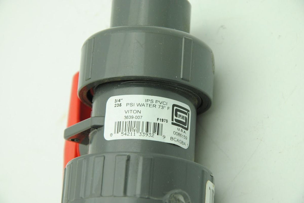 Spears 3629-007C 3/4" IPS PVCI Standard Ball Valve - New