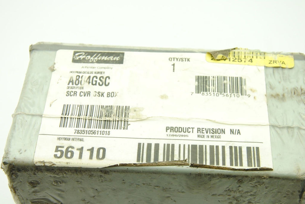 Hoffman A884GSC Pull Junction Enclosure Box, 8" x 8" x 4" - NEW