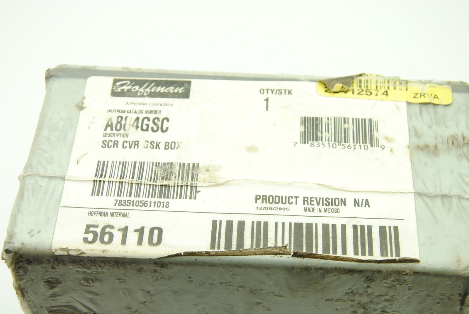 Hoffman A884GSC Pull Junction Enclosure Box, 8" x 8" x 4" - NEW