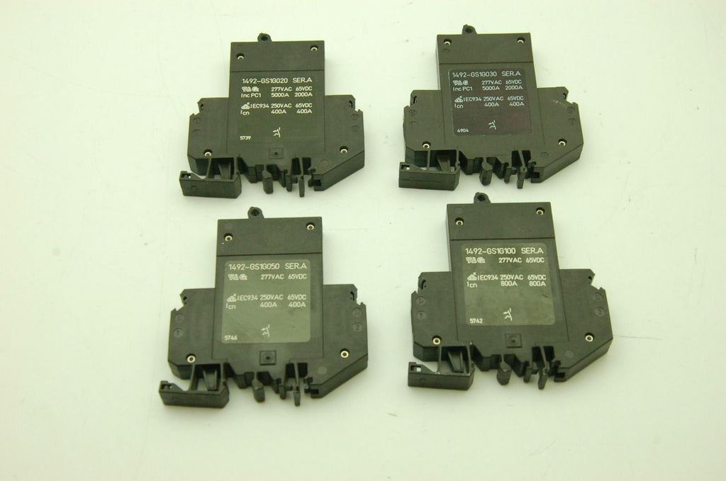 Allen Bradley Assorted 1492 Series Circuit Breakers Lot of 4