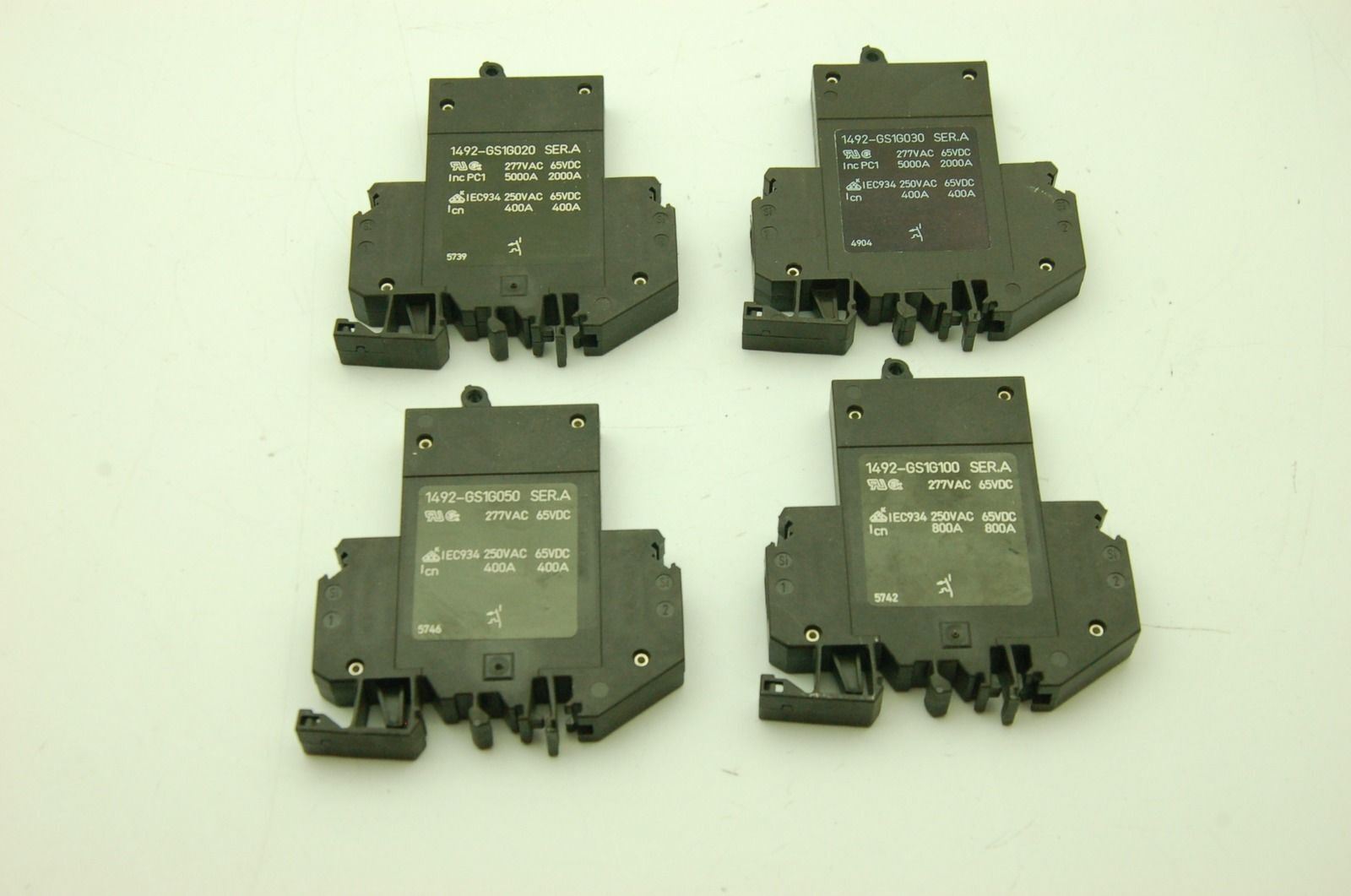 Allen Bradley Assorted 1492 Series Circuit Breakers Lot of 4