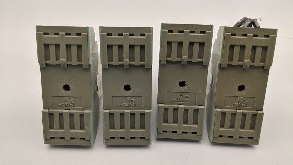 Releco C4-A40 DX Relay 10A 380VAC W/ S4-B Socket 24VDC Coil Lot of 4