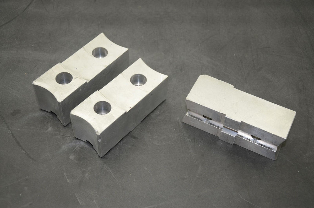 Tongue & Groove Soft Chuck Jaws, 4-15/16" x 1-7/8" x 2", Aluminum Set of 3 (J14)