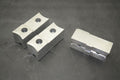 Tongue & Groove Soft Chuck Jaws, 4-15/16" x 1-7/8" x 2", Aluminum Set of 3 (J14)