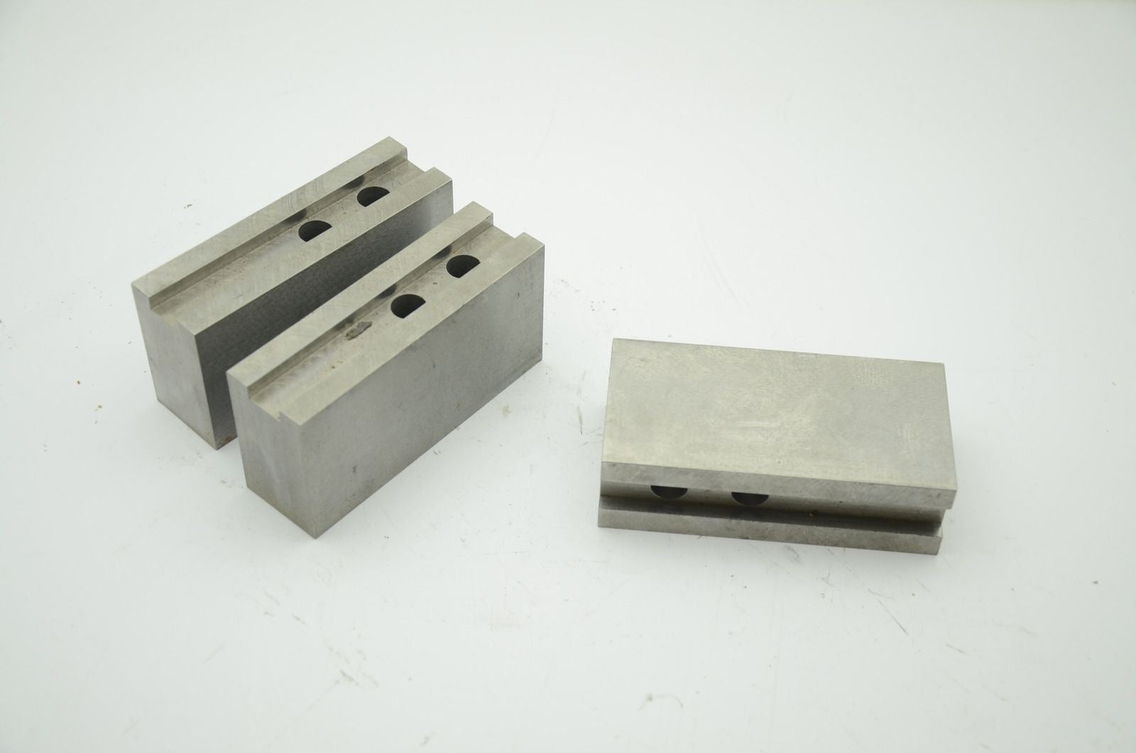 Grooved Steel Chuck Jaws, 5" x 1.5" x 2.5", Set of 3 (J30)