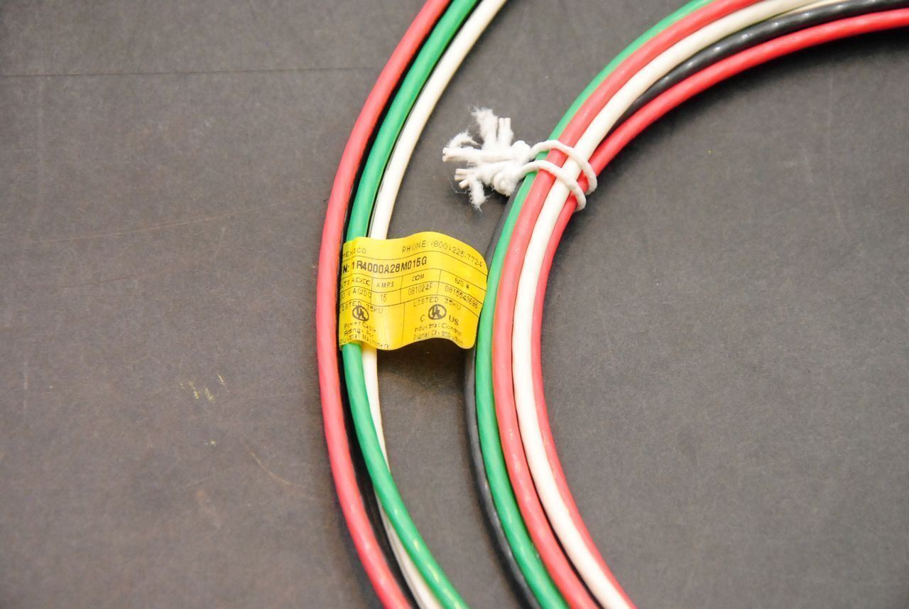 Brad Power 1300660241 4-Pole F Power Recept, 14AWG, 1.5M L - NEW