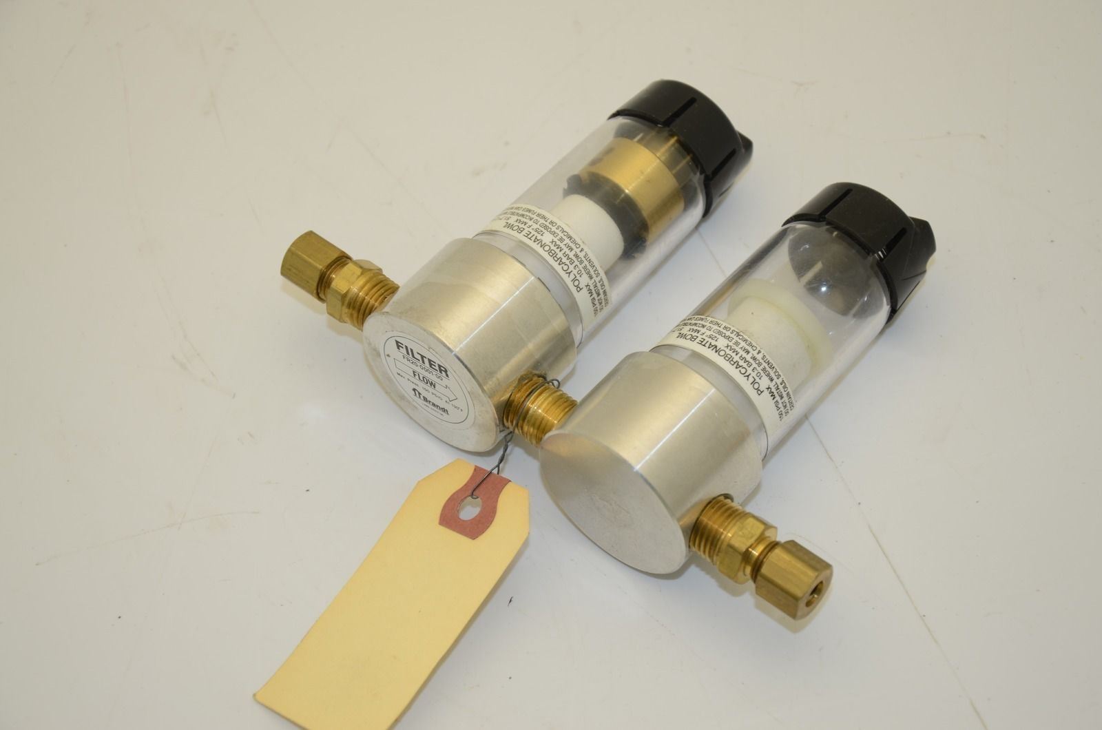 Brandt FR20-0001-00 Inline Pneumatic Air Filter, 150 PSIG, 1/4" Comp - NEW