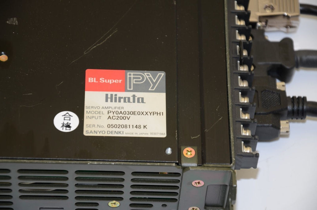 Sanyo Denki Hirata Super BL Servo Amplifier PY PY0A030E 0XXyPH1 200VAC input