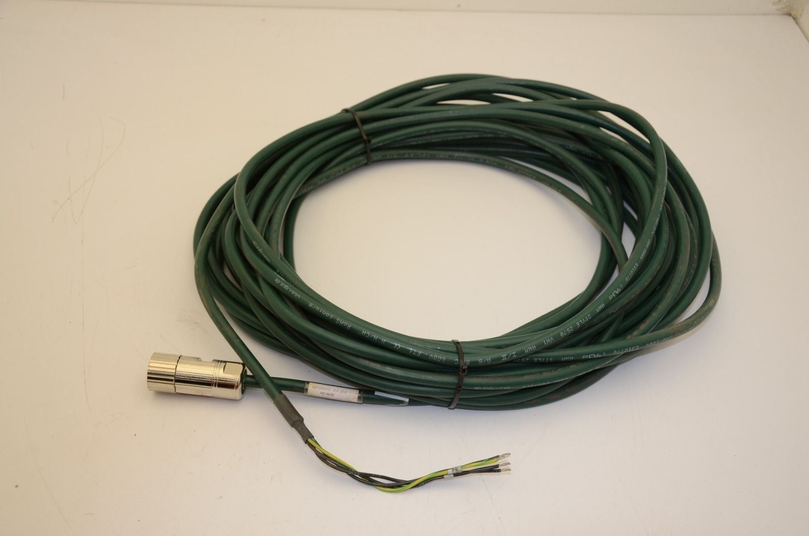 RSI ABP10KM5c Servo Motor Power Cable, 20M Length