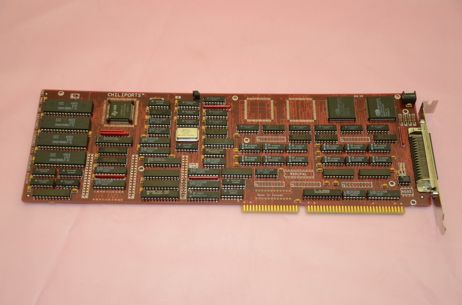 Consensys Computers SP15R2 Chiliports 8-Port ISA PC Board HD68 Pin Connector