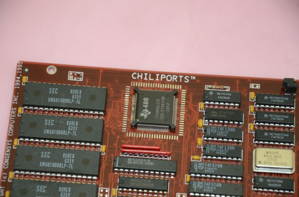Consensys Computers SP15R2 Chiliports 8-Port ISA PC Board HD68 Pin Connector