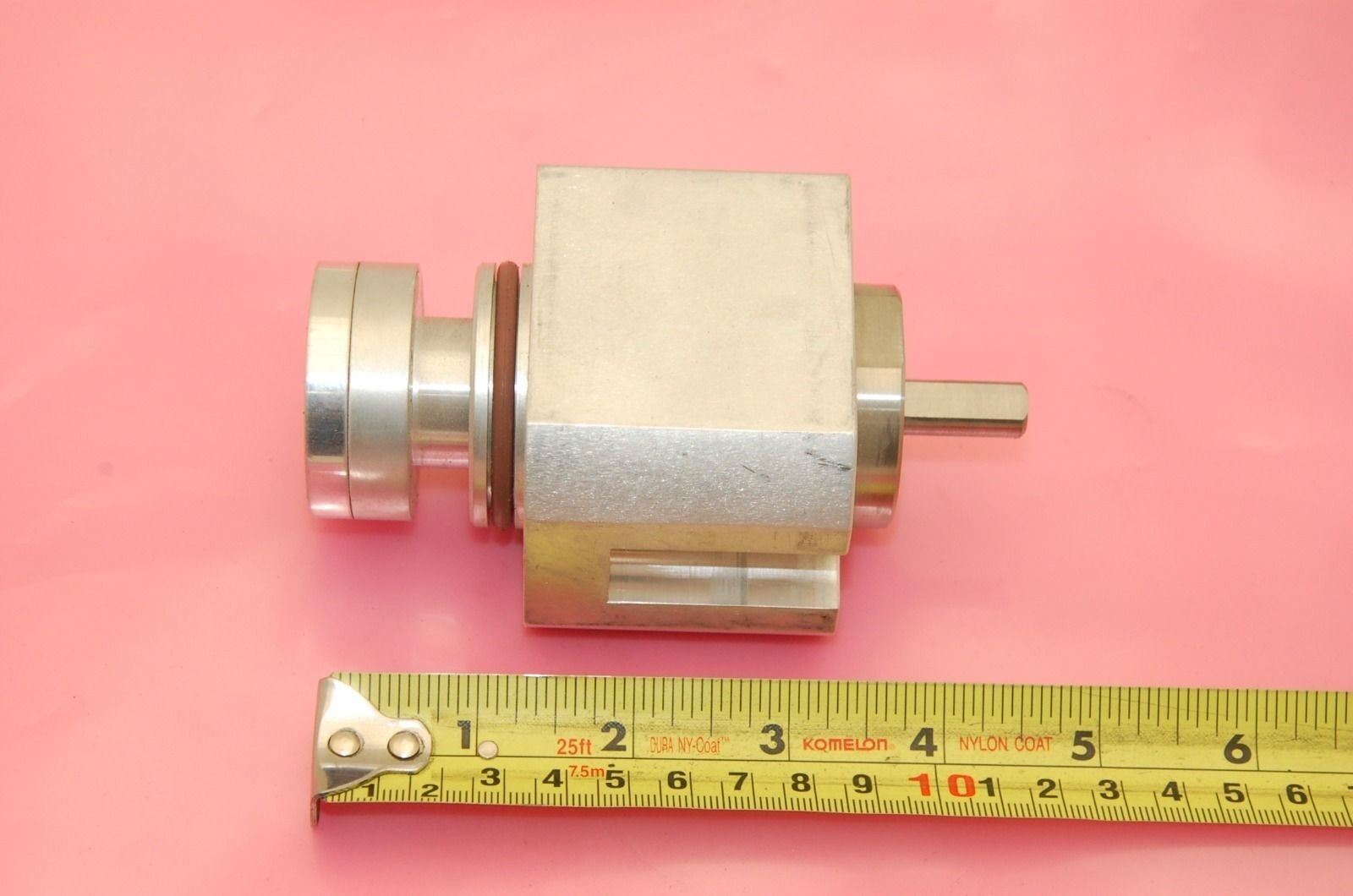 SSRI-1438ZZ Bearing, Custom Pass-Through Drive, 3/8" Shaft, 1-3/4"D Flange