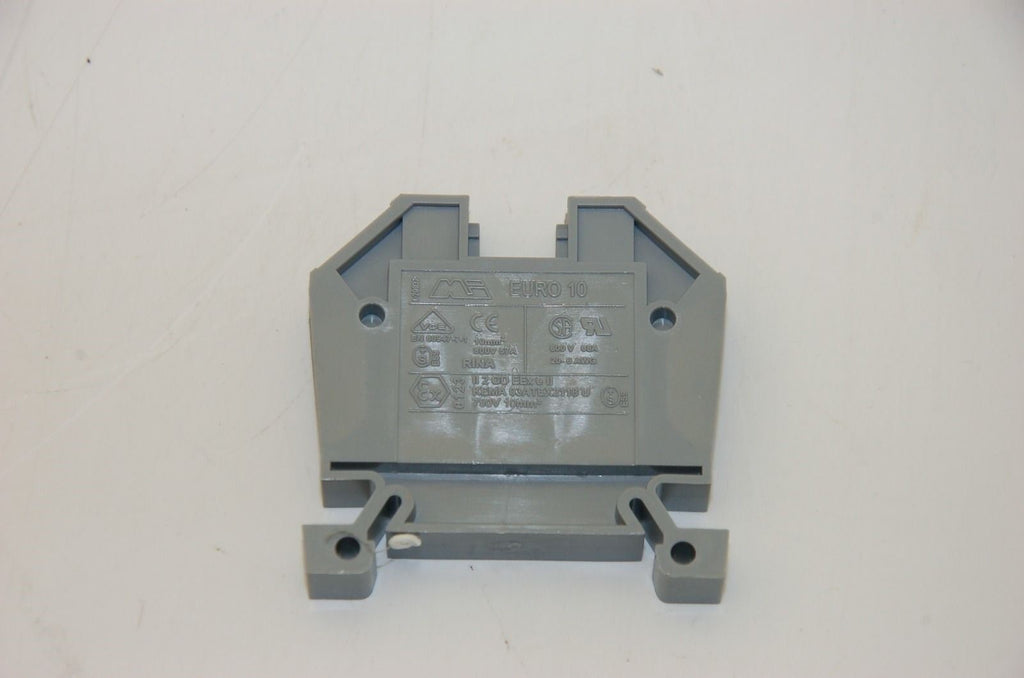 Morsettitalia Euro 10 DIN Rail 2 wire Terminal Blocks 20-6 AWG, 65A - Lot of 40