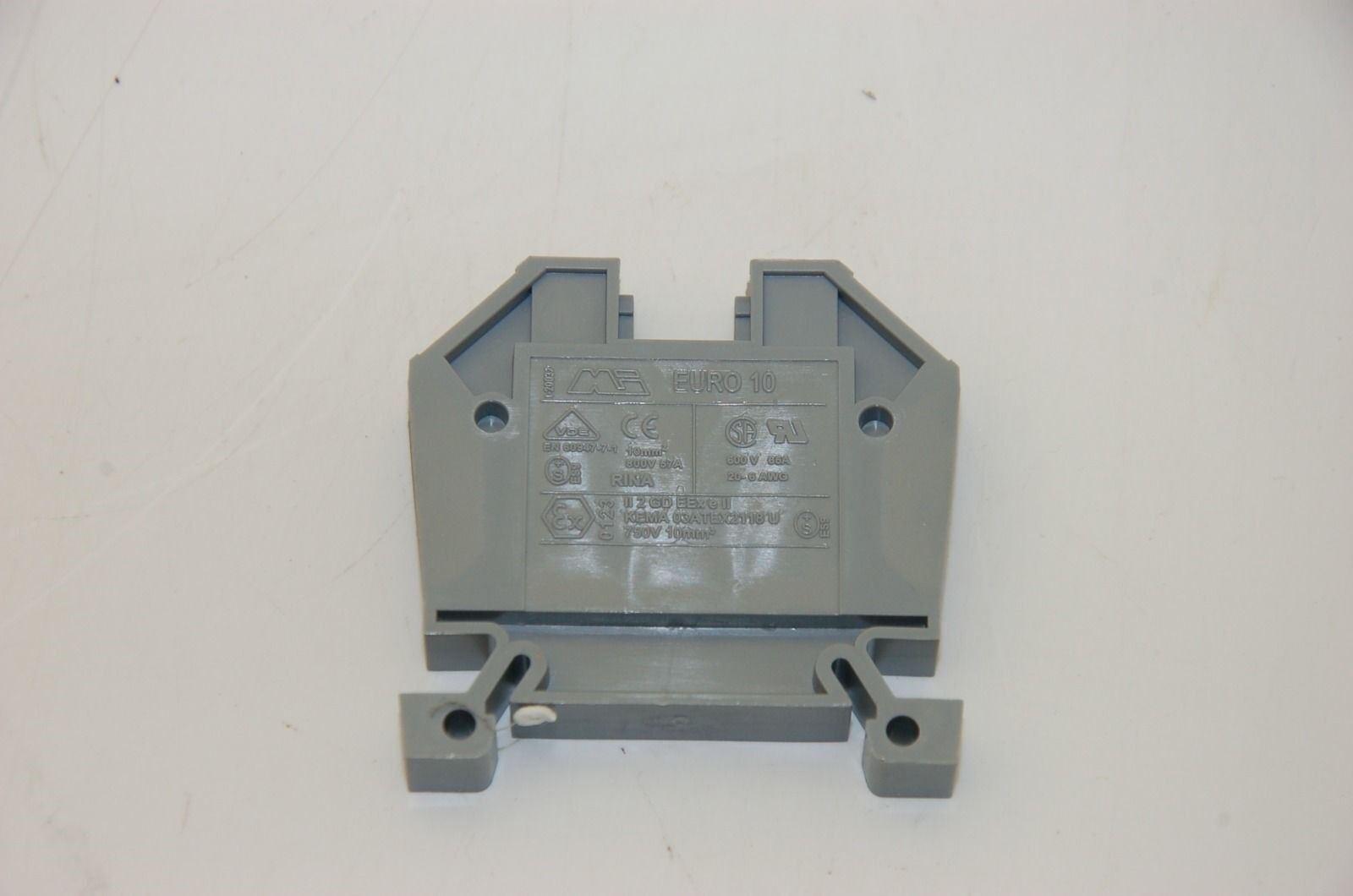 Morsettitalia Euro 10 DIN Rail 2 wire Terminal Blocks 20-6 AWG, 65A - Lot of 40