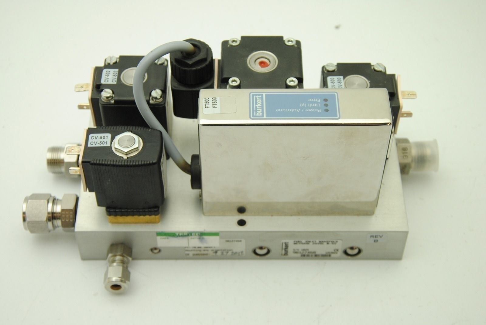 BURKERT 8711, Fuel Inlet Manifold Methane, 24VDC 0-5V