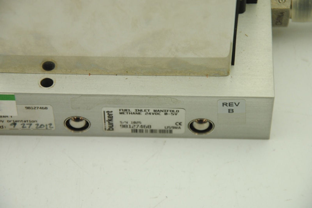 BURKERT 8711, Fuel Inlet Manifold Methane, 24VDC 0-5V