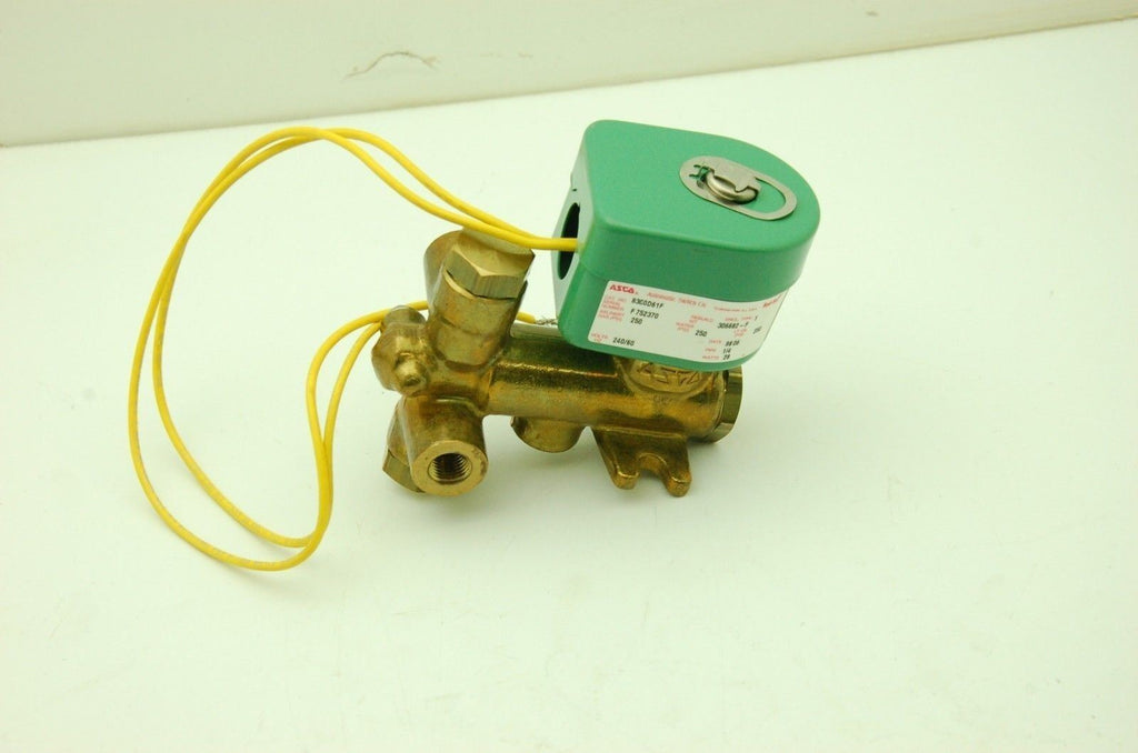 Asco Red Hat 83C0D61F, Solenoid Valves 1/4" New