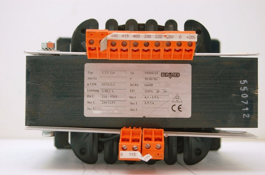 EMB UTV VDE0570-2-2 0.1 Universal Single Phase Separating Transformer