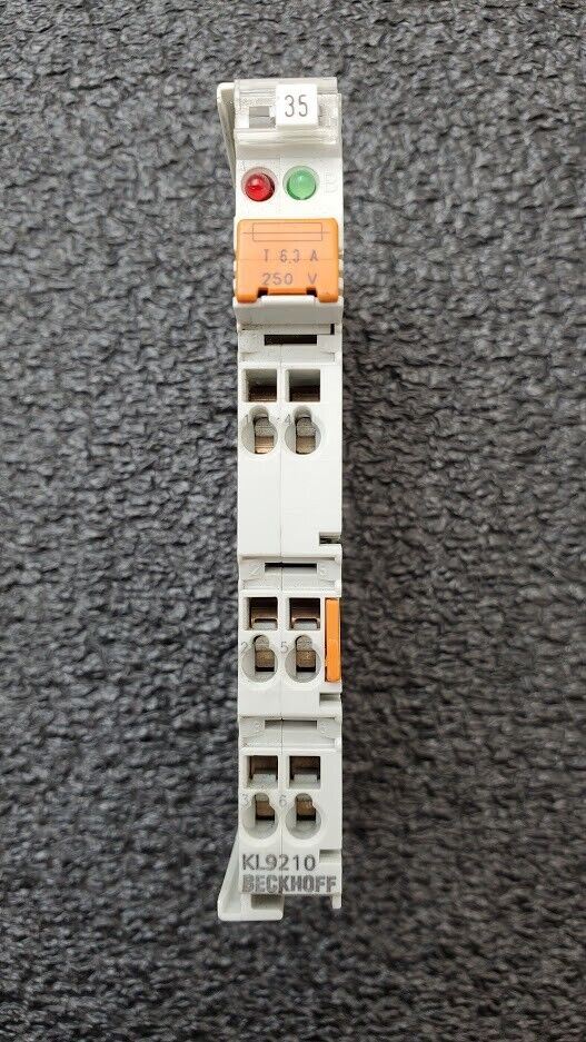BECKHOFF KL9210, KL 9210 Voltage Supply Terminal 24 VDC w/ Fuse & Diagnostics