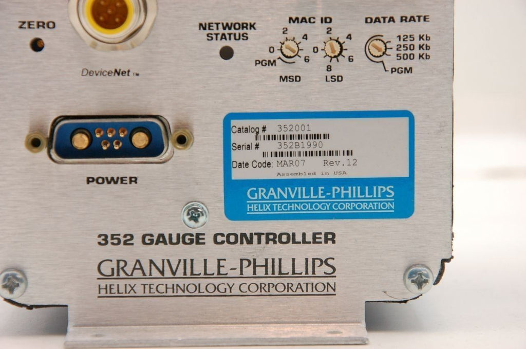 Granville-Phillips 352 Gauge Controller DeviceNet