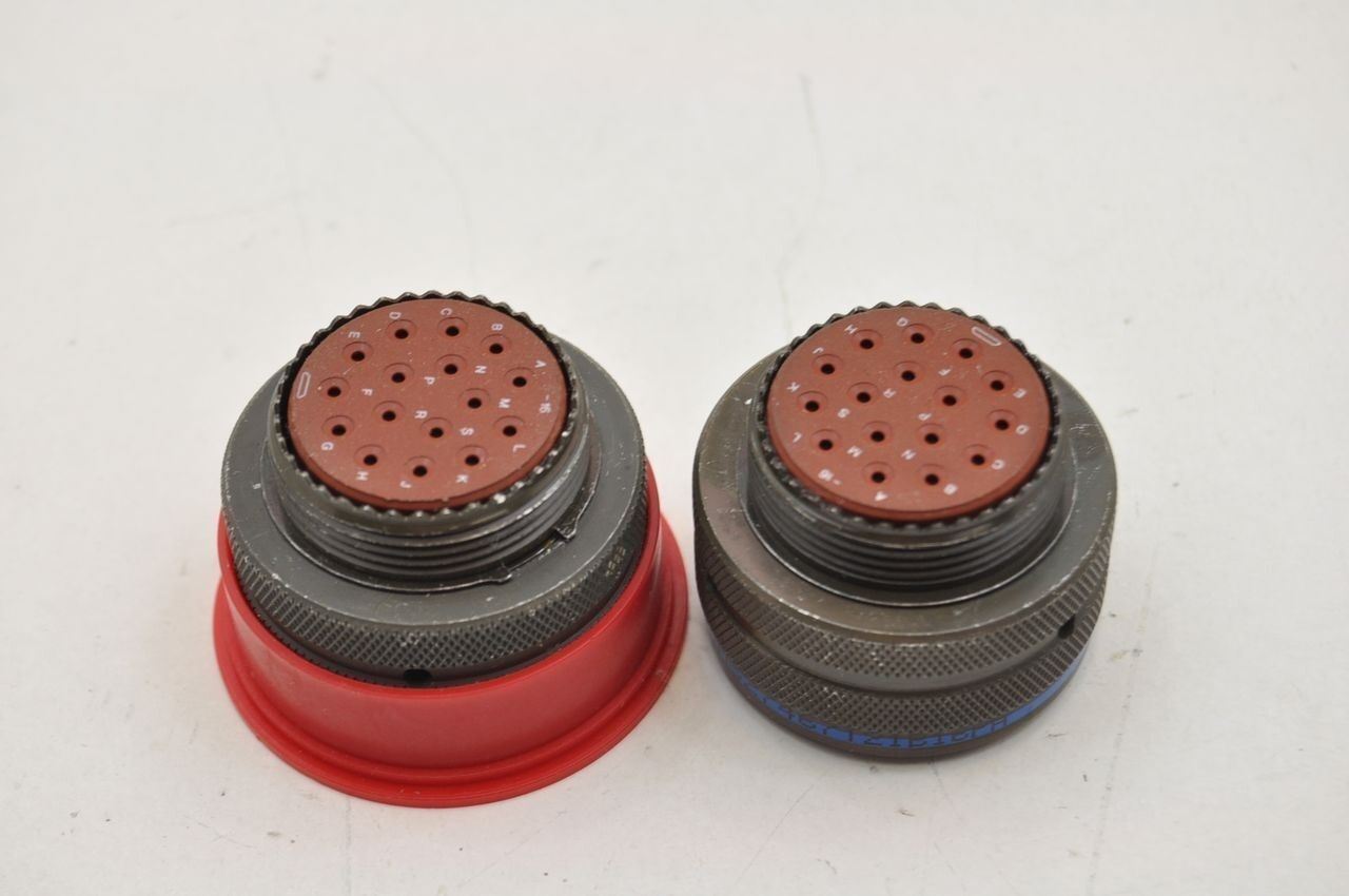 Amphenol 16-Contact Male Connector Lot Of 2