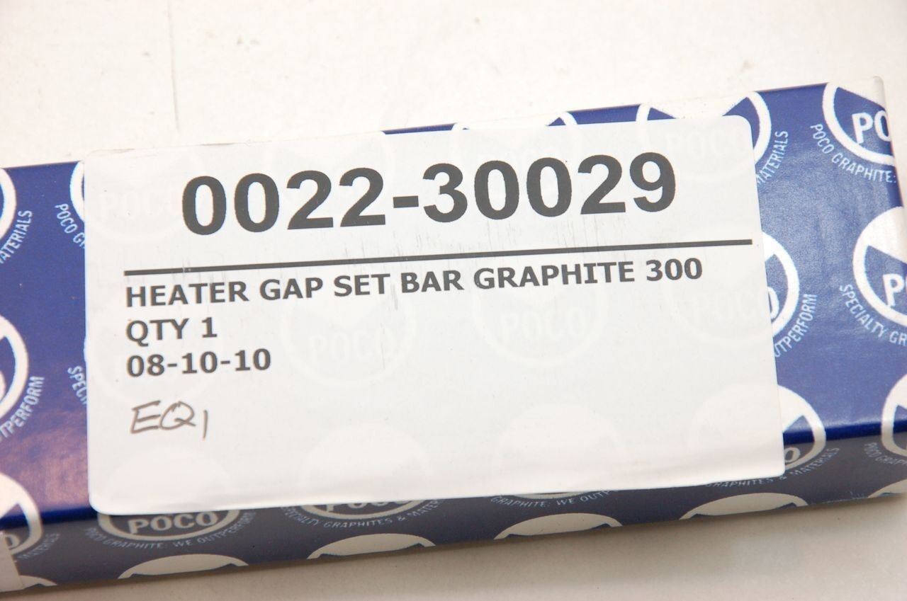 Poco Graphite Corp Gap Set Heater Bar DE-29338 Lot of 2 New
