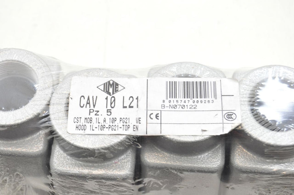 ILME CAV 10 L21 Metal Connector Housing 2.75 Inches x 1.5 Inches Lot Of 5 NEW