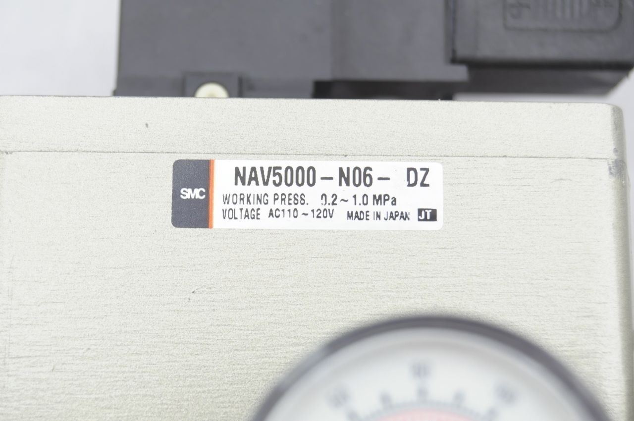 SMC NAV5000-N06-DZ Soft Start Valve With Pressure Gauge NEW