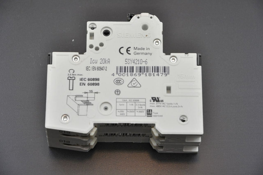 Siemens Circuit Breaker 5SY42 MCB B10 10A Lot Of 10