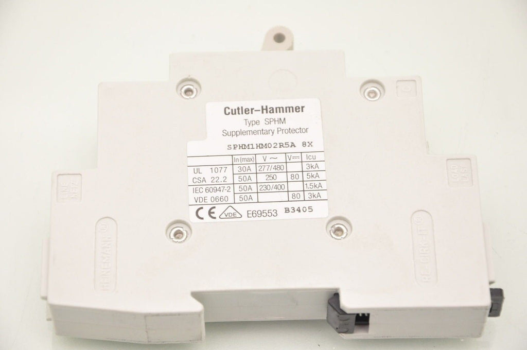 Cutler Hammer SPHM Breaker  7.5A 277-480V Single Pole PLC Din New Lot of 7