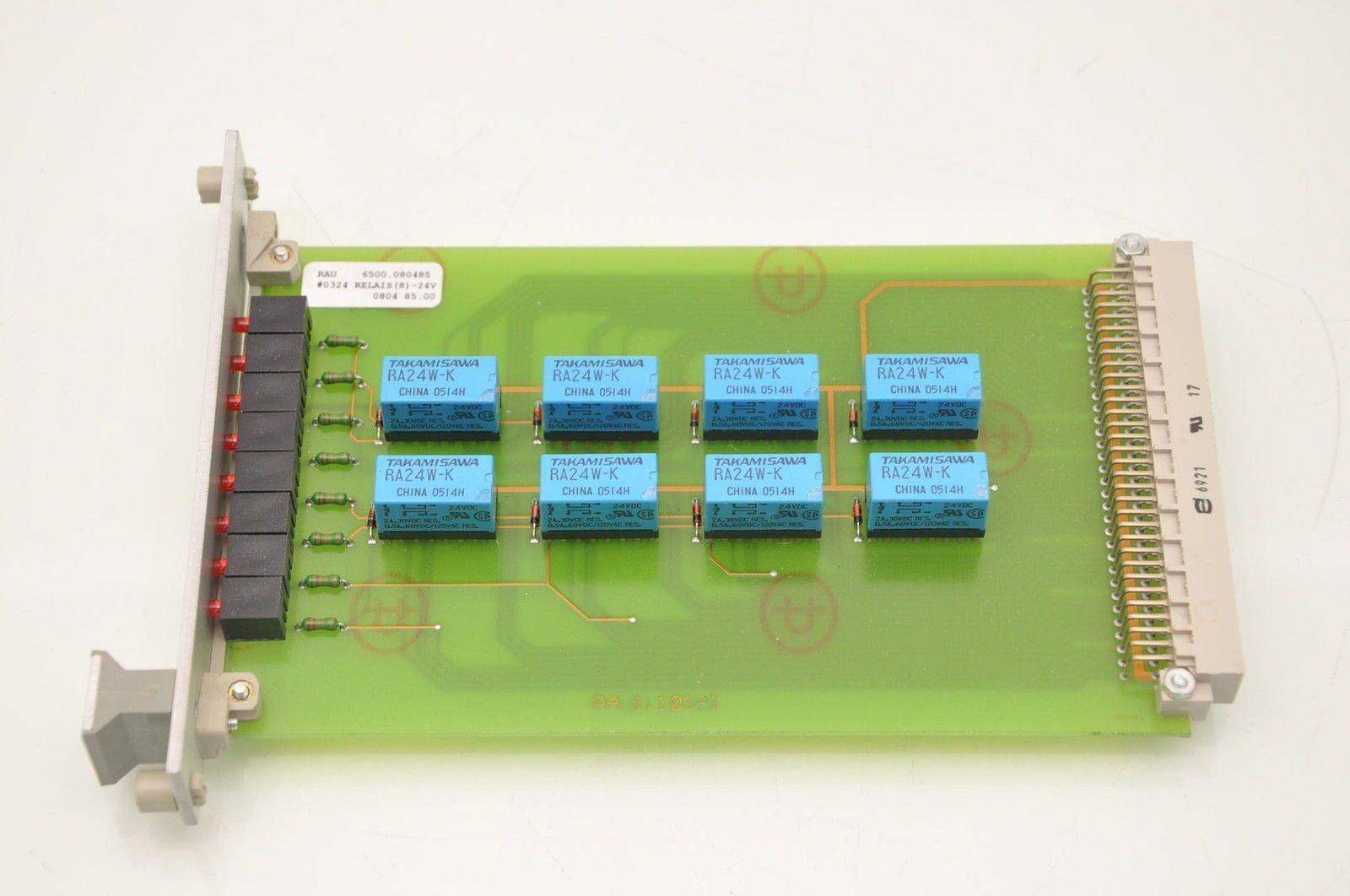 RAU Systemtechnik 6500.080485 24VDC Relay Card Plugin Relais (8) -24V 327 RA24W