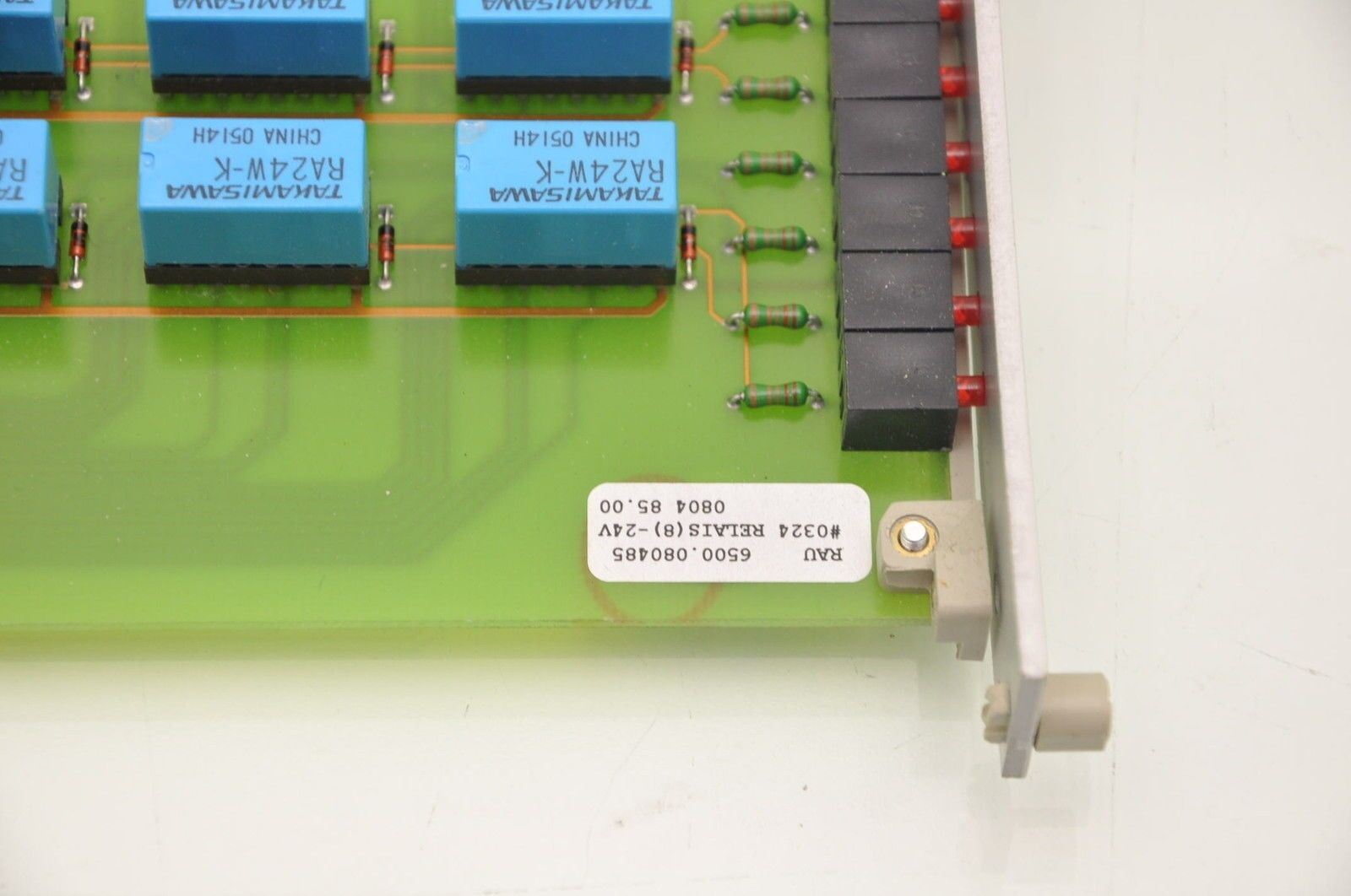 RAU Systemtechnik 6500.080485 24VDC Relay Card Plugin Relais (8) -24V 327 RA24W